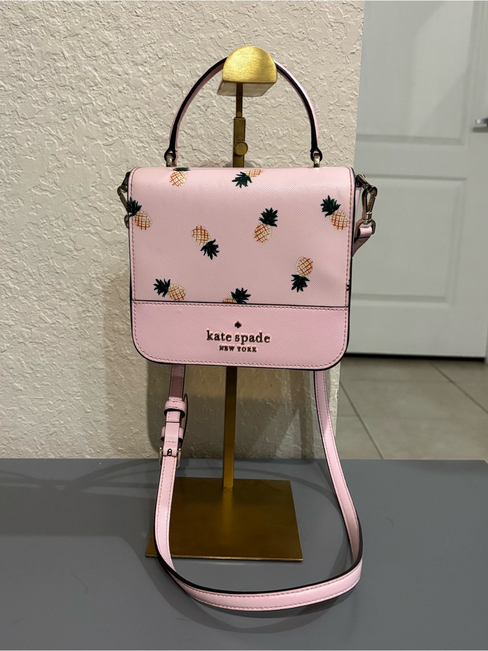 kate spade Staci Square Pineapple Crossbody Bag Style K7629